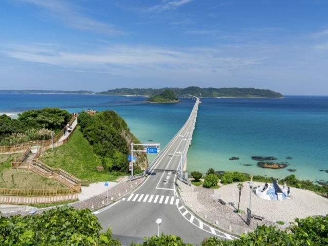 山口県の風景：角島大橋
